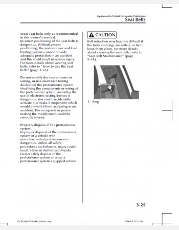 mazda cx-50 2025 owners manual